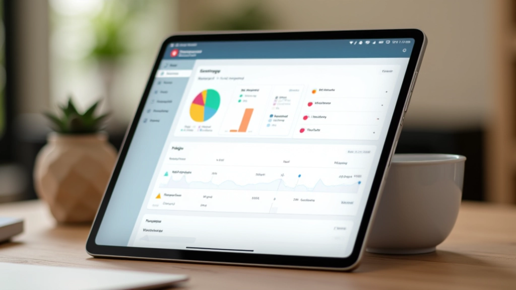 Interface de l'application Bankin affichant un tableau de bord avec graphiques circulaires et catégories de dépenses colorées